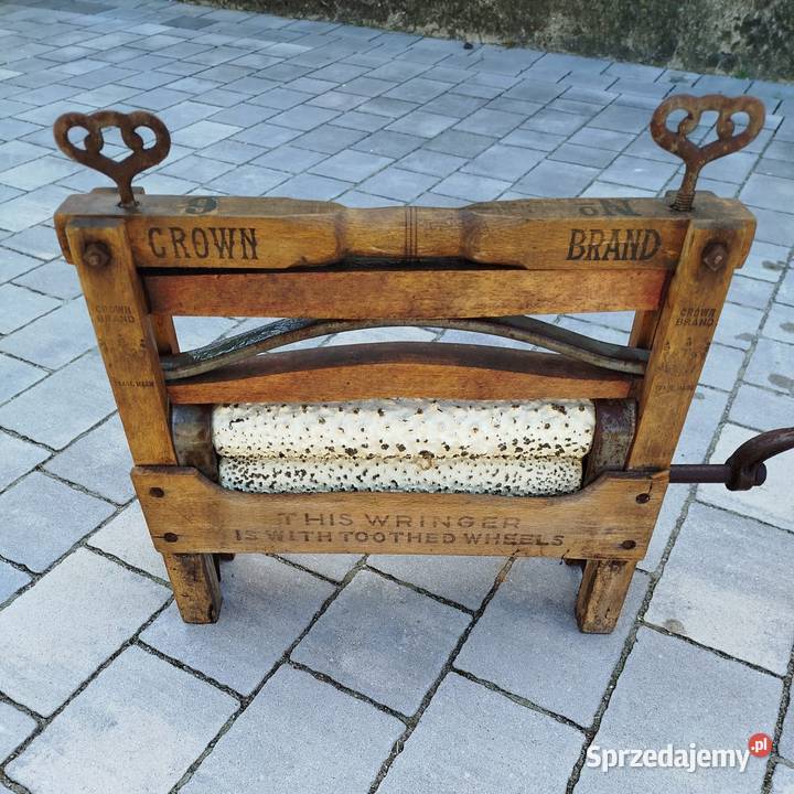 Zabytkowy magiel do pralki antyk Nieborów