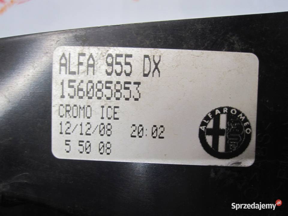 ALFA ROMEO MITO 09r lampa prawa tył 156085853 Kielce