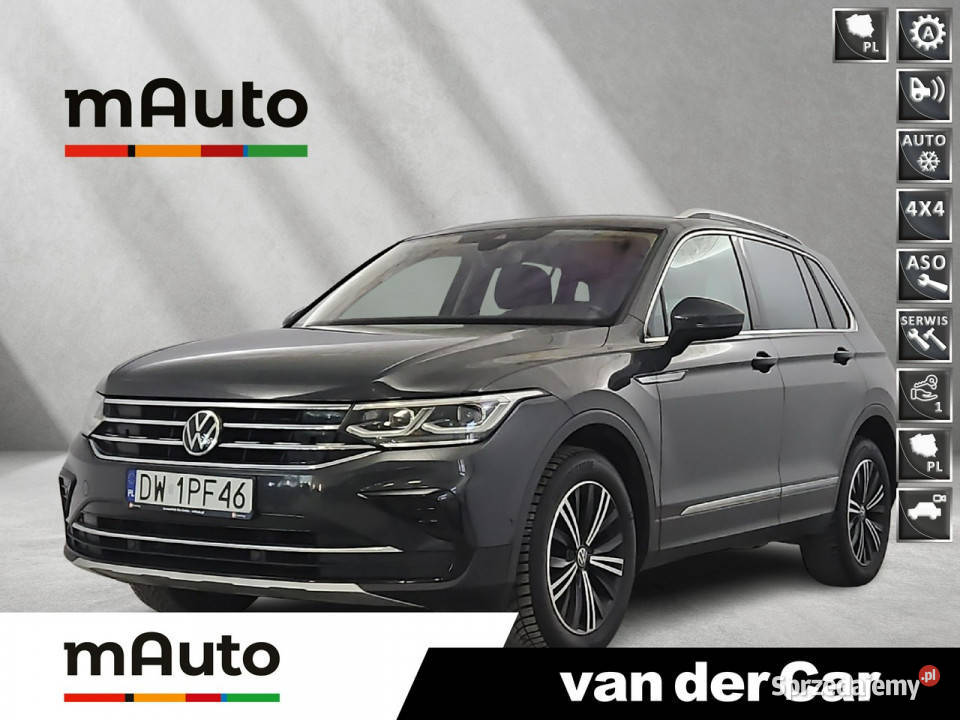 Volkswagen Tiguan 2.0 TDI SCR 4Mot. Elegance DSG ! Z Polskiego Salonu ! Fa…