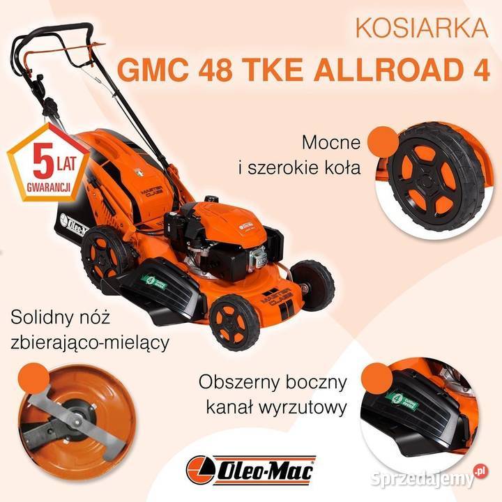 OLEO MAC GMC 48 TKE ALLROAD 4 KOSIARKA SPALINOWA Opalenica sprzedam