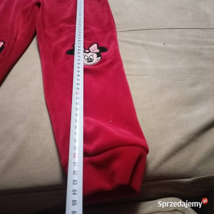 Welurowe spodnie Disney Minnie Mouse 110 fuksja Spodnie sprzedam