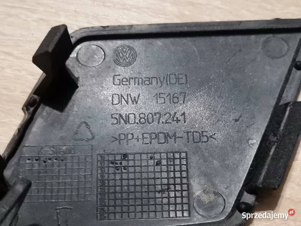 VW TIGUAN 0711 ZAŚLEPKA HAKA PRZÓD 5N0807241 Międzychód