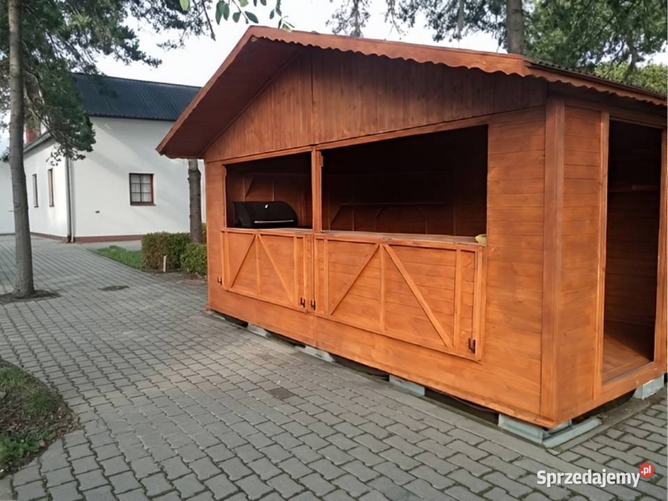 DOMEK HANDLOWY 2 DREWNIANY KIOSK SKLEPIK śląskie Parzymiechy