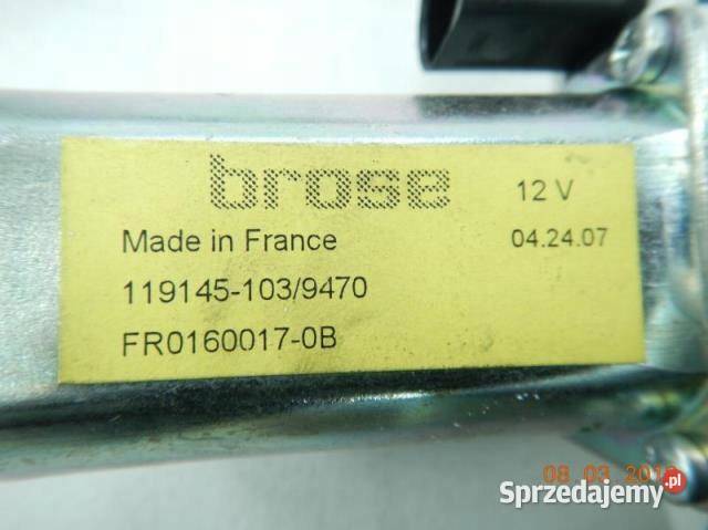 MECHANIZM SZYBY PRAWY PRZÓD FOCUS 9805 1331612