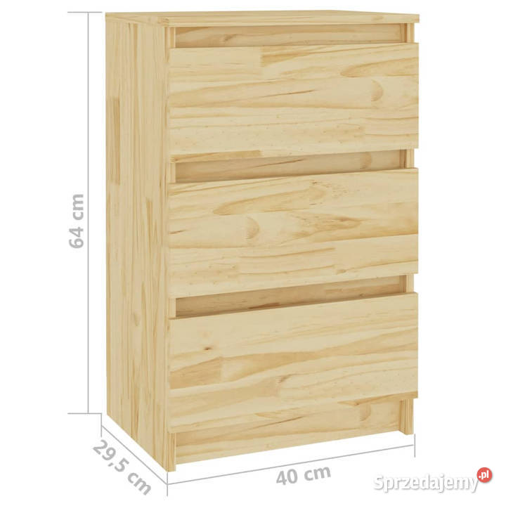 Szafka nocna 40x295x64 lite drewno sosnowe Warszawa sprzedam