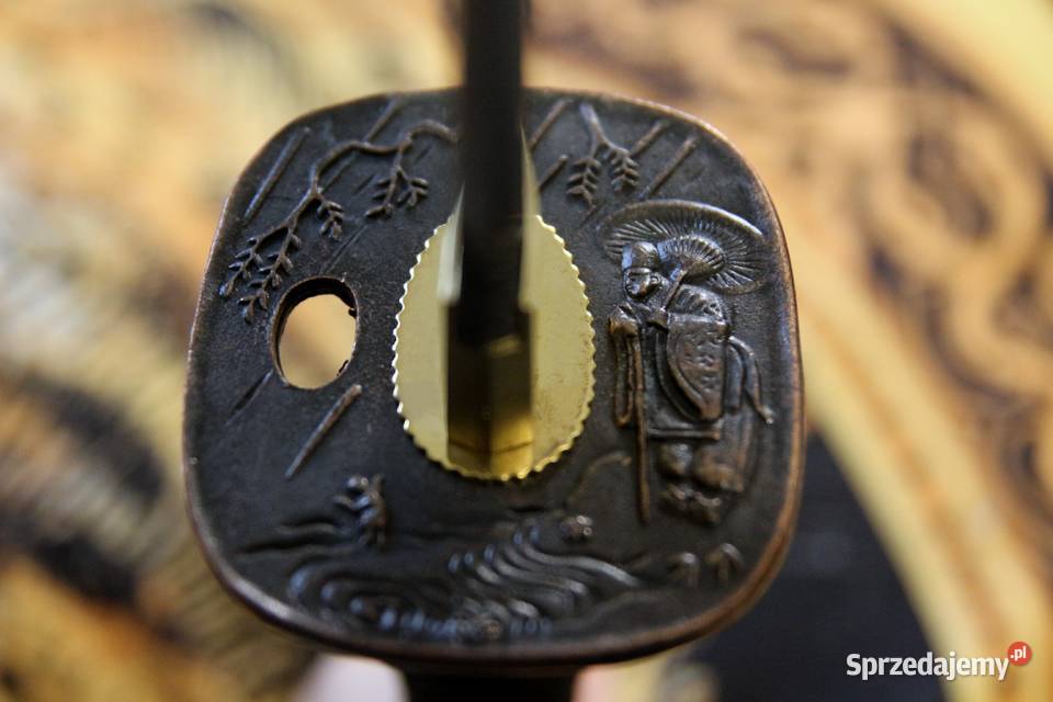 Japońska Czarna katana miecz samurajskiostry Sokółka sprzedam