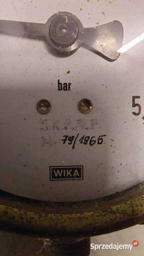 Manometr ciśnieniomierz Wika 196566r okres PRL Dom i Ogród sprzedam