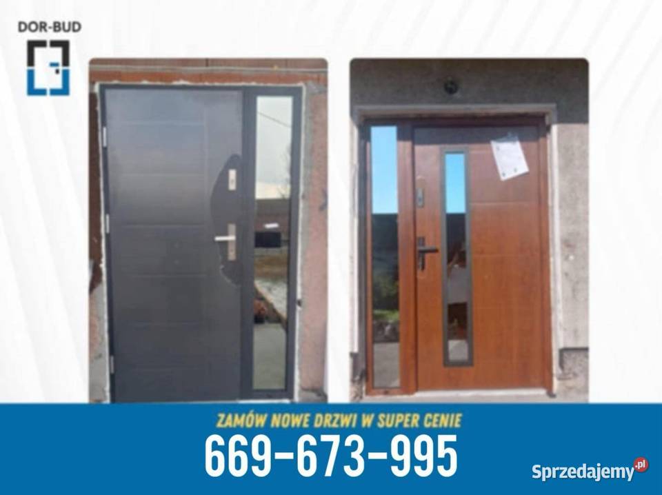 Drzwi zewnętrzne z montażem do bloku ręki Legionowo