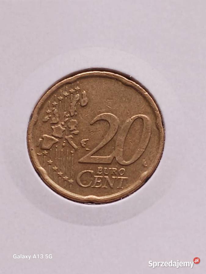 20 Eurocentów Holandia 2001 r wielkopolskie Konin