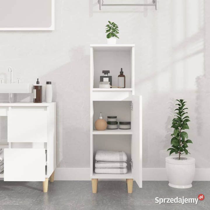 Szafka łazienkowa biała 30x30x100 materiał mazowieckie Warszawa sprzedam