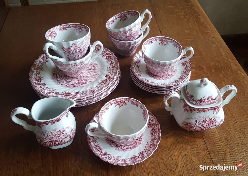 Porcelana angielska zestaw do herbaty 6ciu osób mazowieckie Warszawa