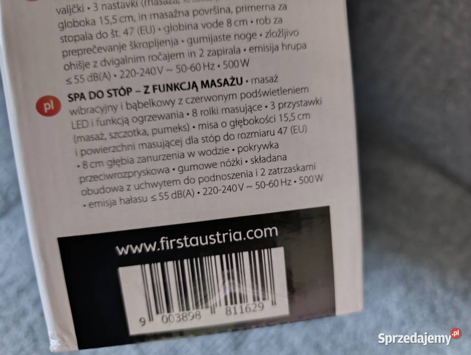 Masażer do stóp First Austria składany bąbelki pomorskie