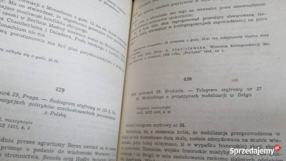 MONACHIUM 1938 Polskie dokumenty dyplomatyczne