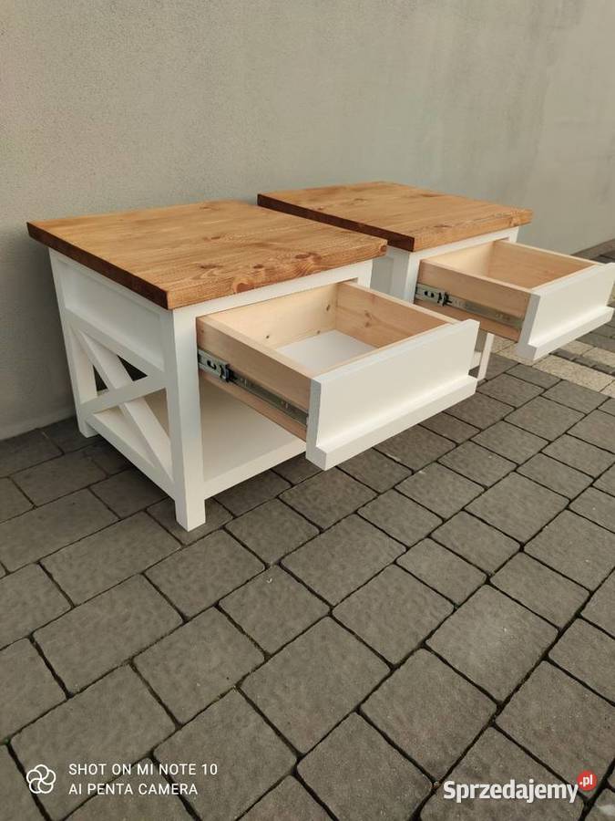 Stoliki nocne prowansalskie łódzkie Łobudzice sprzedam