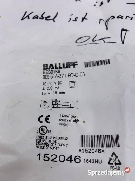 Balluff BES01K8 Czujnik indukcyjny Used Pozostałe