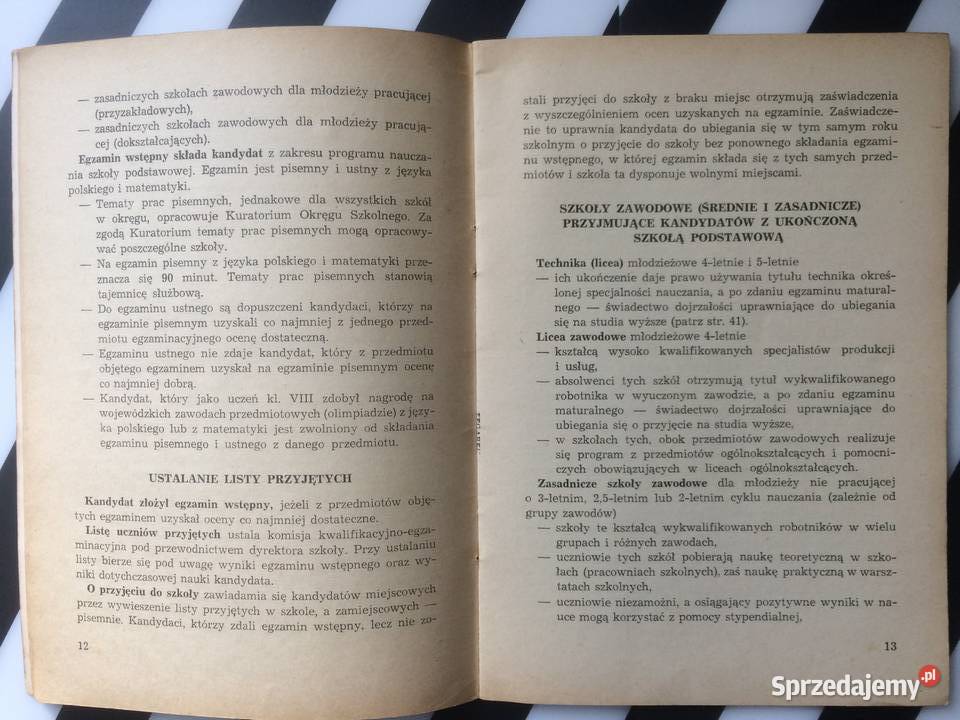 3673 Informator O Szkolnictwie Zawodowym Antykwariat zachodniopomorskie