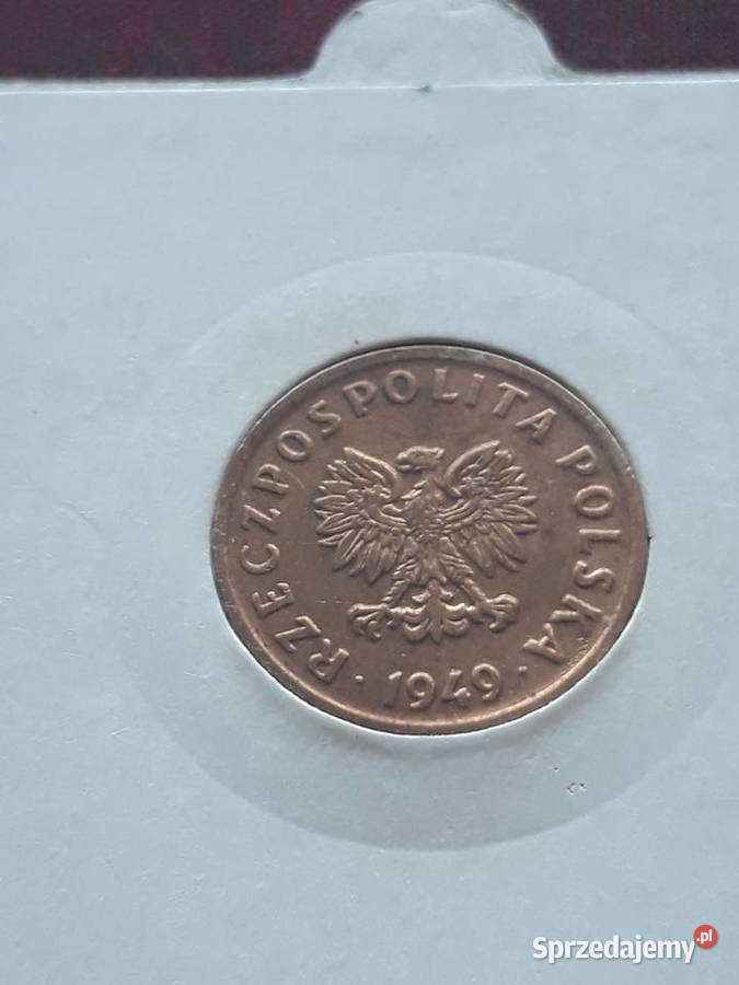 5 Groszy 1949 r Brąz Śliczne Konin
