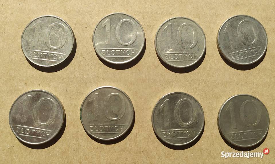 10 x 8 sztuk miedzionikiel PRL 8588 OBIEGÓWKI Numizmatyka Łódź