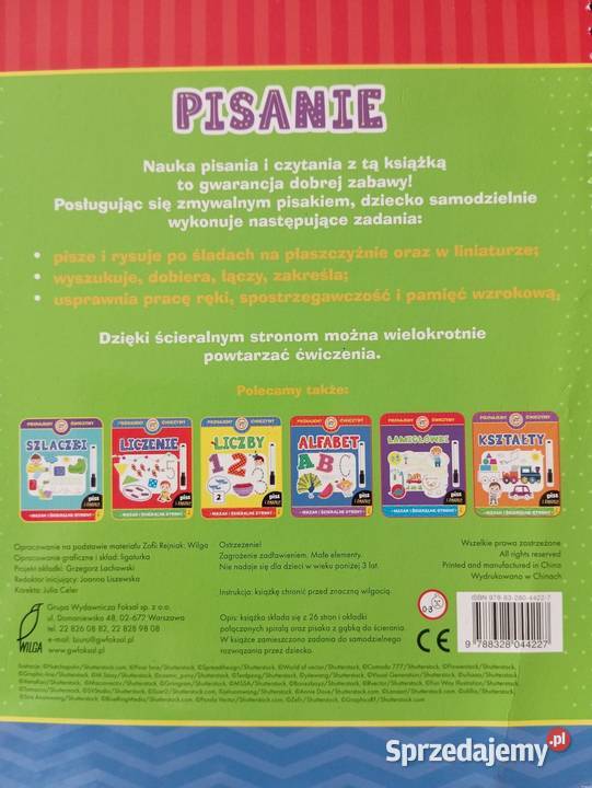 Zestaw książek pisz i zmazuj stan prawie idealny Przemyśl sprzedam