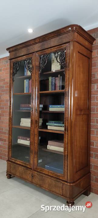 Ekskluzywna biblioteka witryna biedermeier antyk Łagów