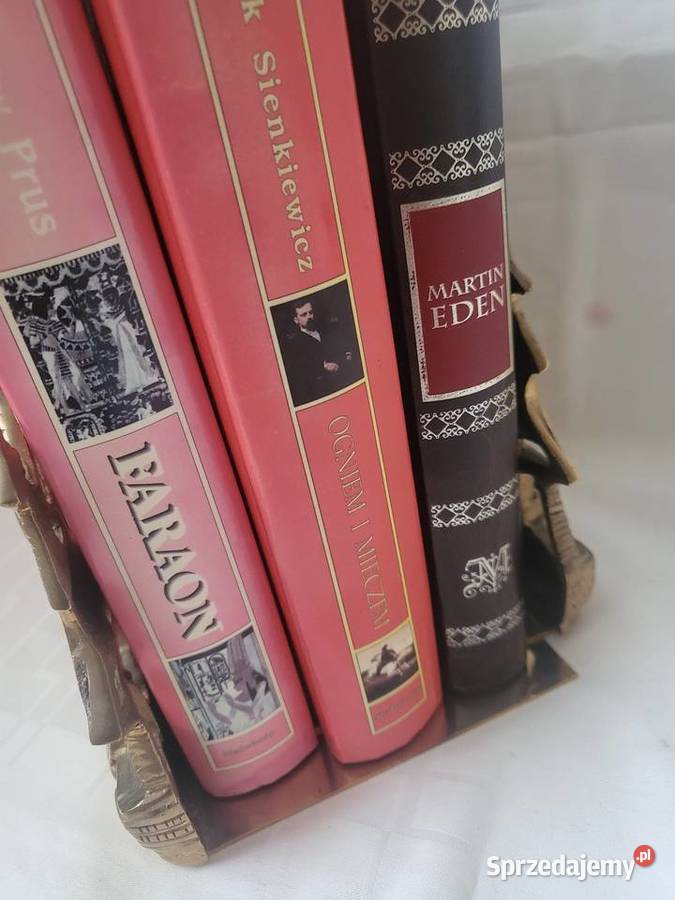 Antyk Podpórki do książek OKRĘT VICTORY mosiądz łódzkie Łódź sprzedam