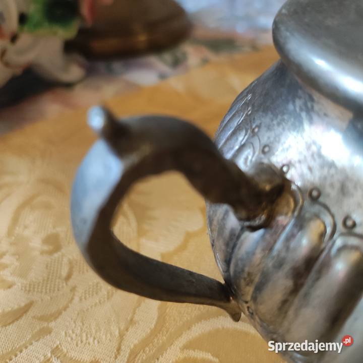 Stara platerowana stopem srebra cukiernica styl Wrocław