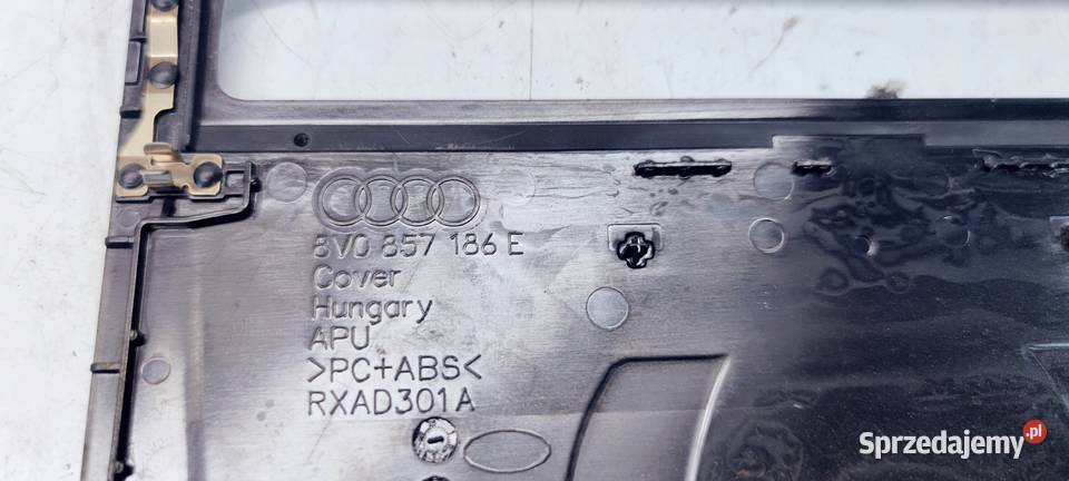 OSŁONA WYŚWIETLACZA EKRANU AUDI A3 8V 8V0857186E osobowe