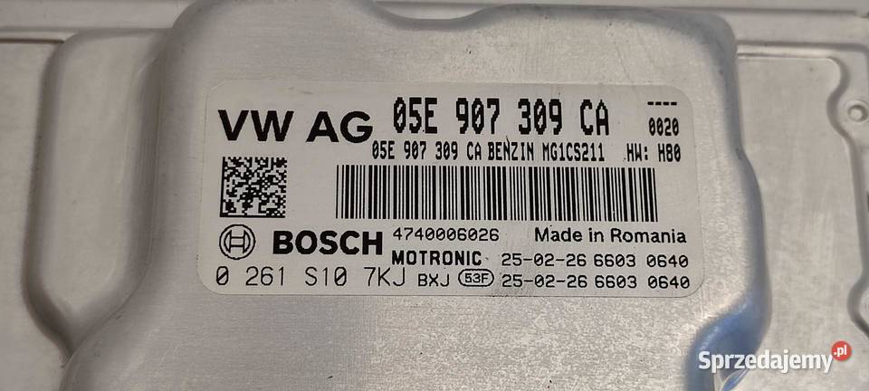 VW TAYRON KOMPUTER SILNIKA 15 ETSI 05E907309CA dolnośląskie