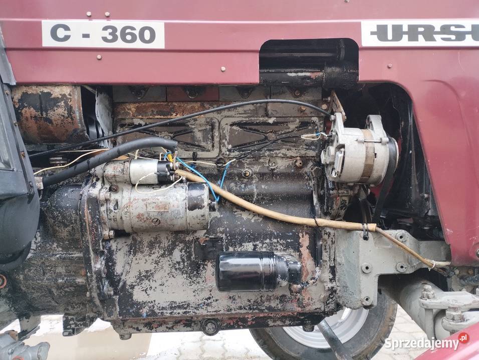 Ciągnik rolniczy URSUS C355 silnik C360 z 1971r podlaskie Bielsk Podlaski