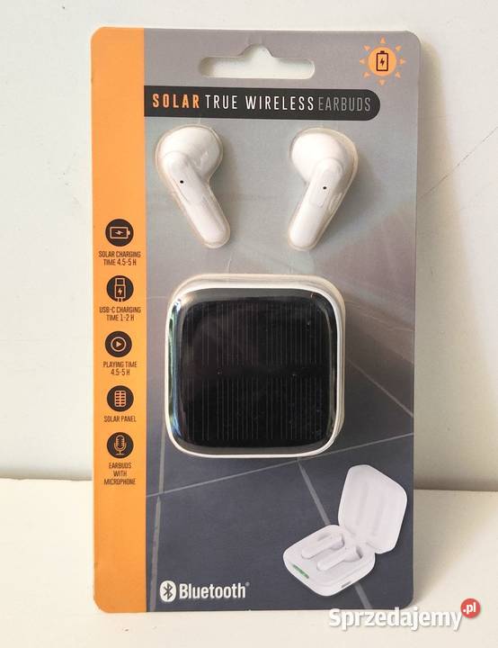 Słuchawki bezprzewodowe douszne solar Pozostałe Łódź