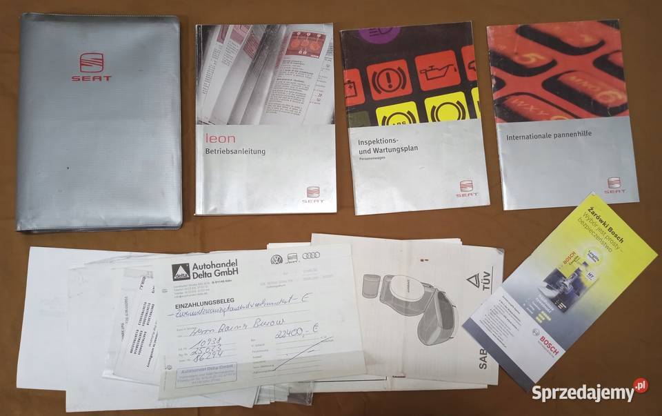 SEAT LEON Instrukcja Obsługi Książka Serwisowa