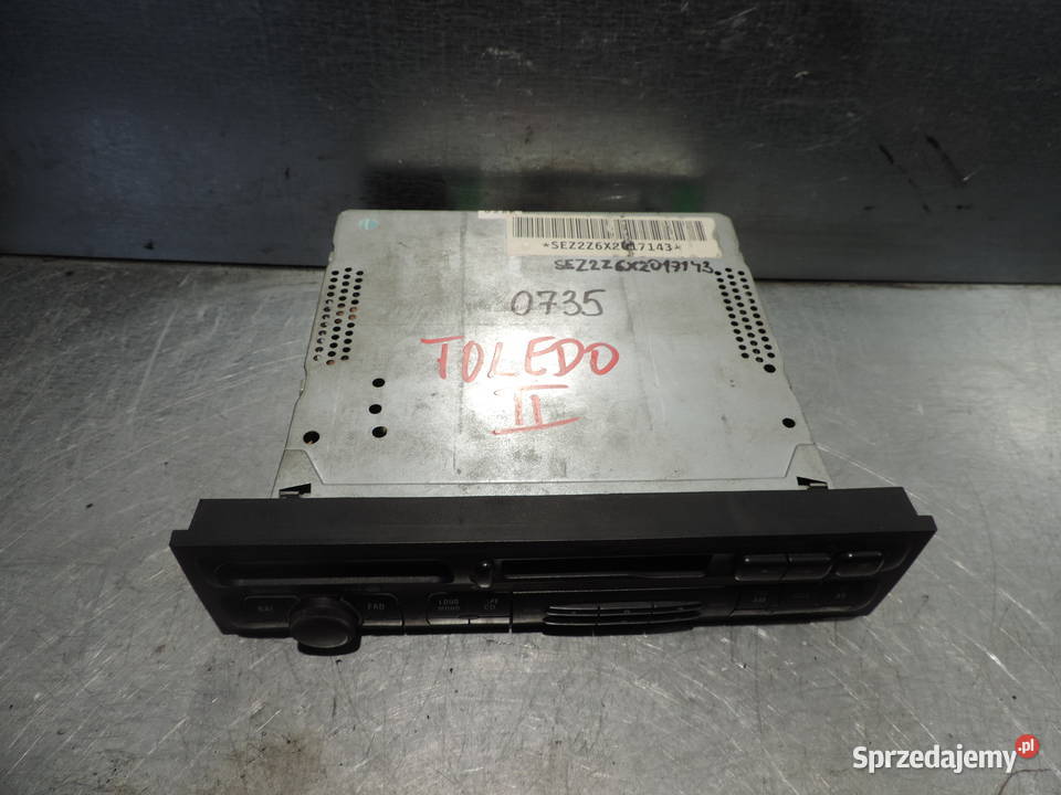SEAT LEON I TOLEDO II RADIO FABRYCZNE OEM KASETY Rok produkcji 2002 małopolskie Nowy Sącz