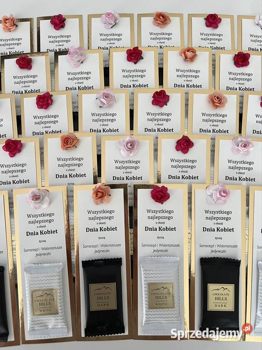 DZIEŃ KOBIET życzenia z czekoladką małopolskie Wadowice