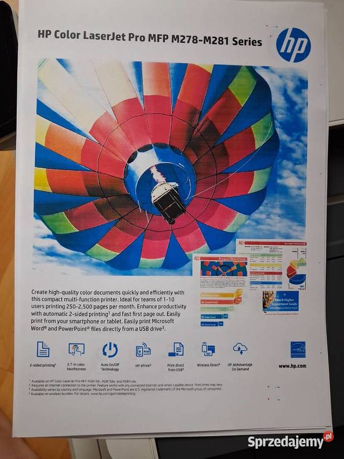 Drukarka marki HP Color LaserJet MFP M281fdw Ruda Śląska sprzedam