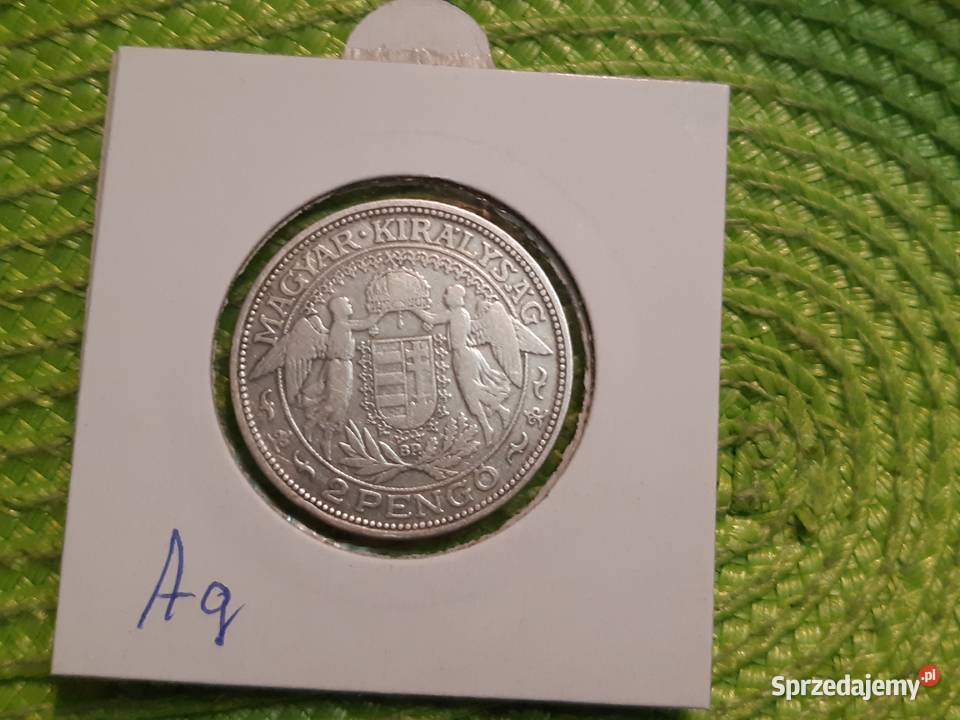 moneta srebrna Węgier z 1929r Łomża sprzedam
