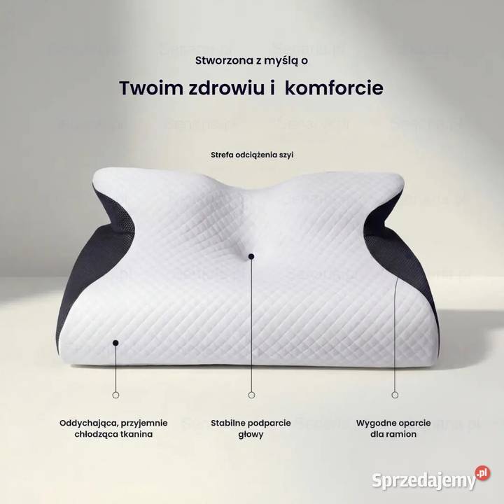 Nowa poduszka z pamięcią kształtu ortopedyczna