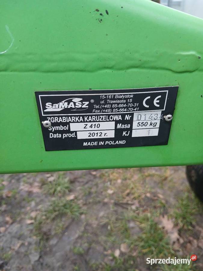 Zgrabiarka samasz z 410 2012r Latowicz
