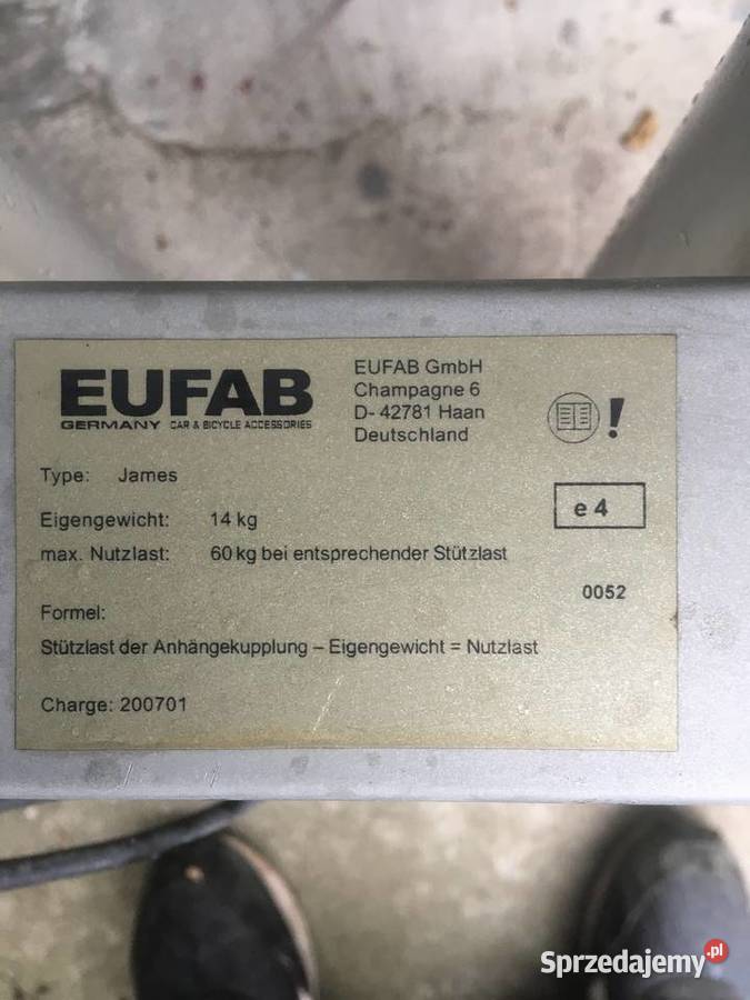 Bagaznik na 2 rowery nosnosc 60 Bielsko-Biała