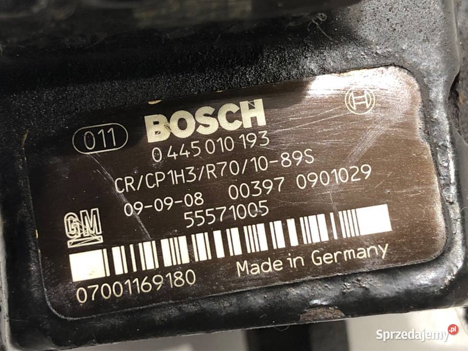 POMPA WTRYSKOWA OPEL INSIGNIA A 0445010193 20 podkarpackie