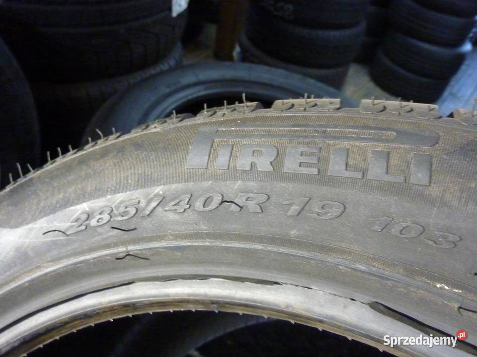 2x Opona nieużywana zimowa 28540R19 PIRELLI 169 40 podlaskie Zaścianki sprzedam