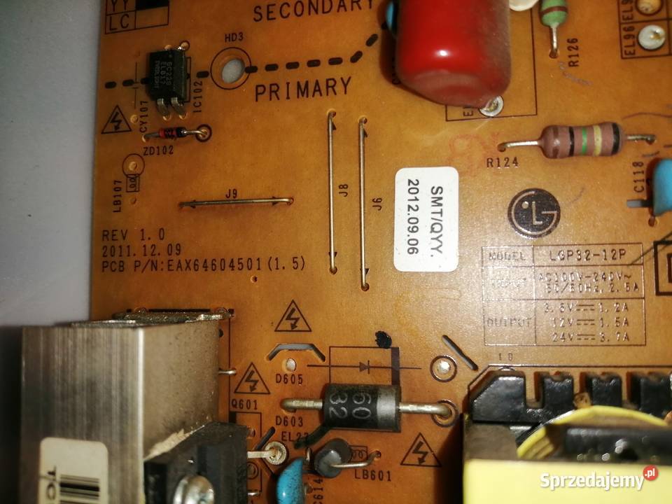 LG 42LS3400 Płyta Zasilacz T con