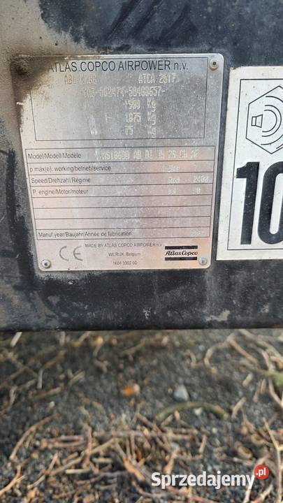 Kompresor śrubowy ATLAS COPCO XAS 186