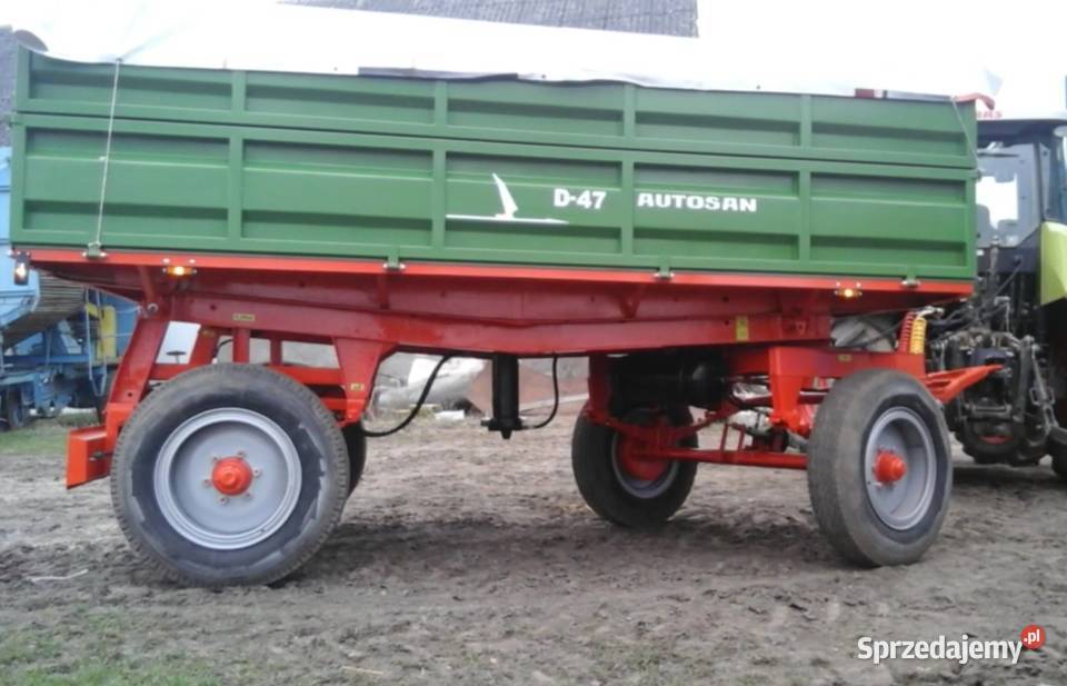 Przyczepa rolnicza Autosan D47 wywrot na 3