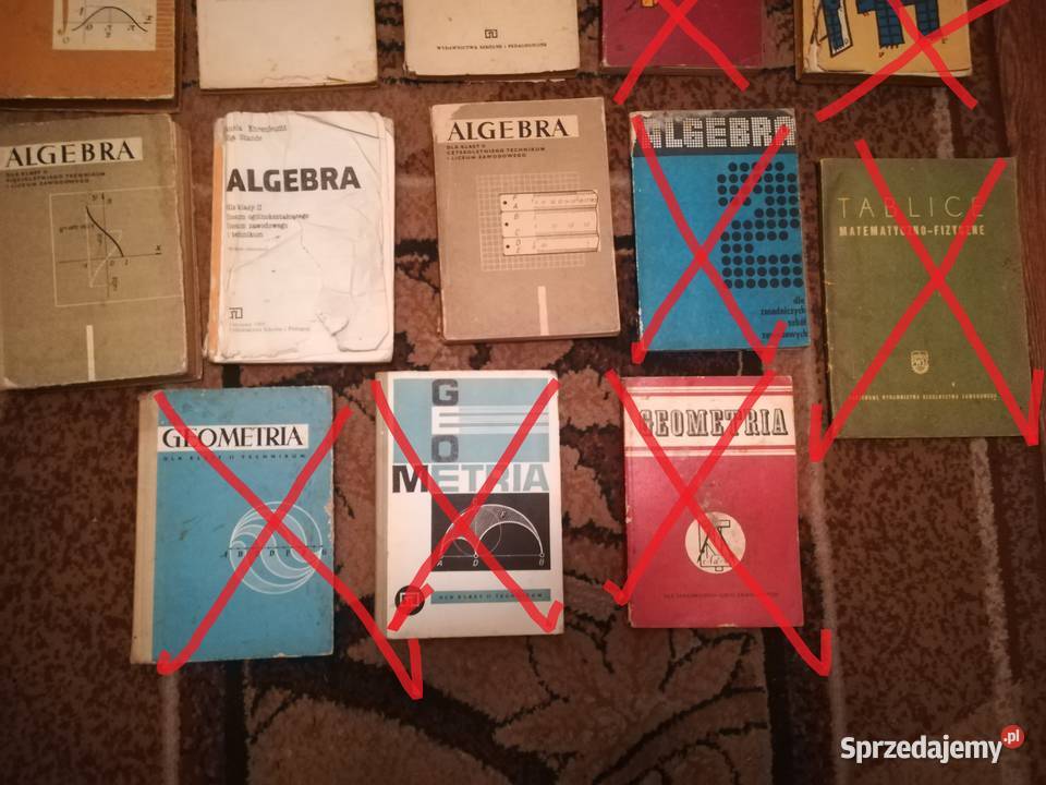 Stare podręczniki PRL matematyka algebra Kręćkowo