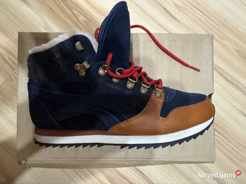 Nowe Damskie Buty Zimowe Reebok brązowy/beżowy Obuwie