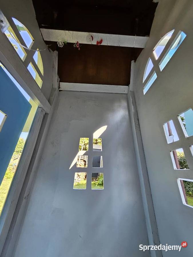 Wiatrak ogrodowy drewniany domek dzieci duży Lublin