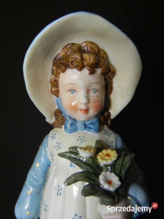 Porcelanowa figurka Holly Hobbie lata70te wielkopolskie Środa Wielkopolska