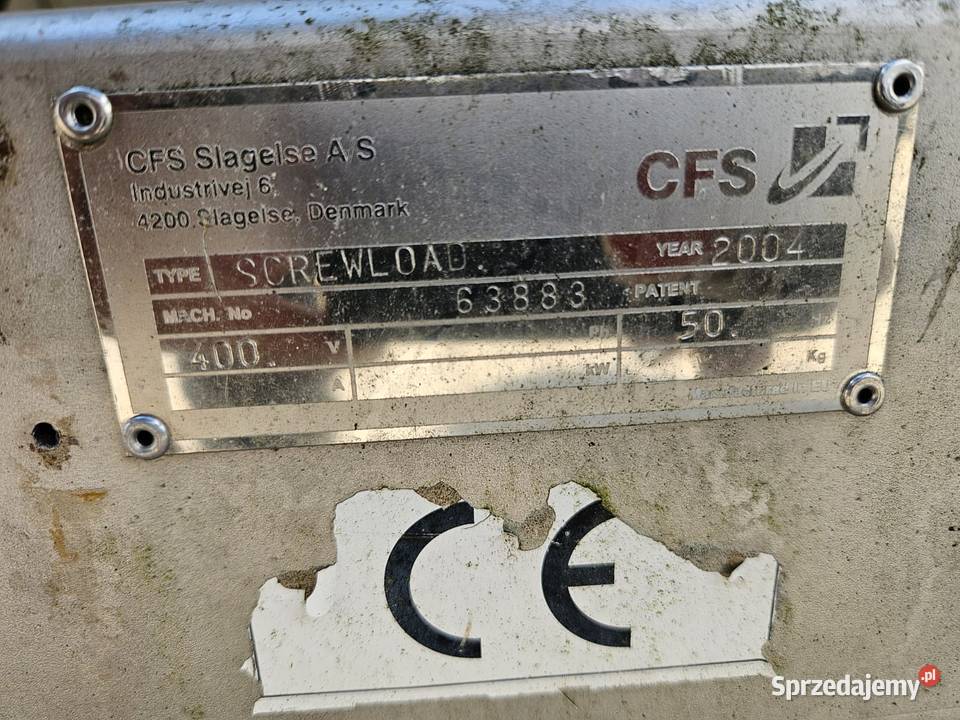 Podajnik ślimakowy CFS SCREWLOAD Krotoszyn
