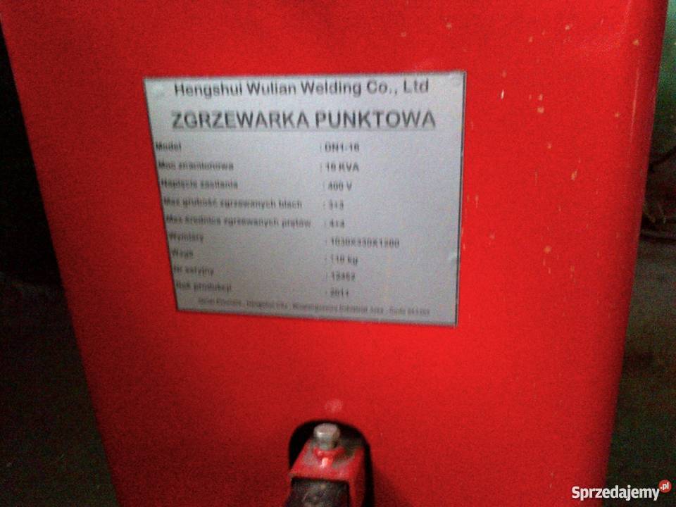 Zgrzewarka punktowa do metalu 16kVA Kłobuck sprzedam