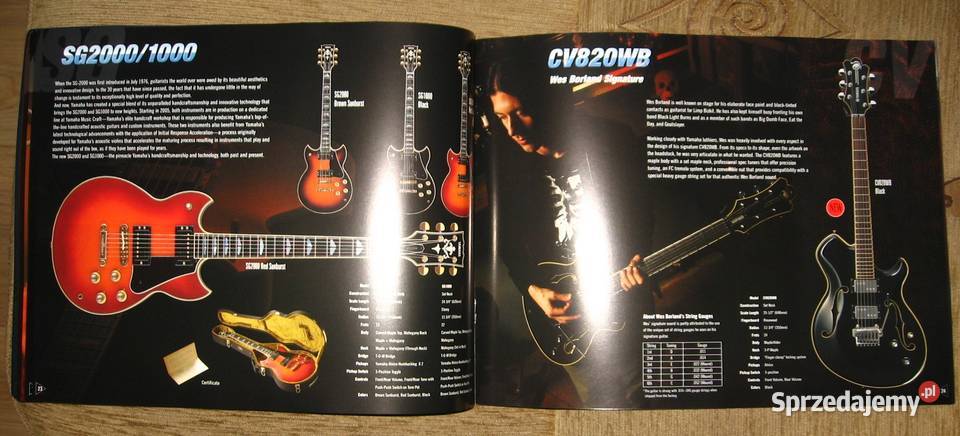 Yamaha Electric Guitars Basses Catalog 2007 Kępice